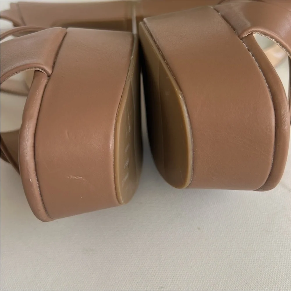 DOLCE VITA CARAMEL LEATHER WESSI HEELS